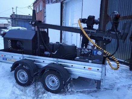 Купить буровую установку с дизельным двигателем, Буровая установка на прицепе, Редуктор буровой, Гидравлические лапы, Гидравлический стол для зажима обсадной трубы,  Лебедка для буровой установки ,Маслоохладитель купить