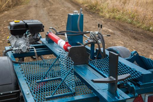 Гидравлический колун для дров. Классификация, колуны бытового назначения, Гидравлические колуны для дров, Гидравлический колун для дров горизонтального типа