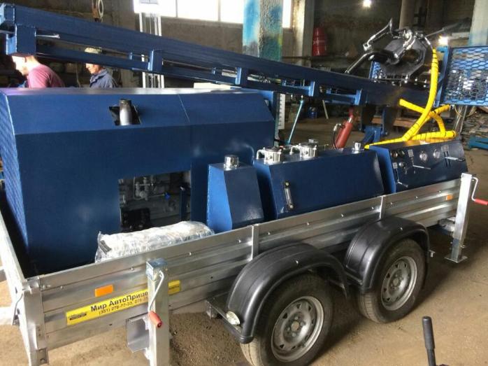 Дизельная буровая на прицепе TLD-60, малогабаритная буровая установка на прицепе с дизельным двигателем, дизельная буровая установка