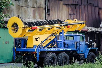 Применение бурильно-шнековых машин на базе, Купить бурильно-шнековую машину на базе Урал