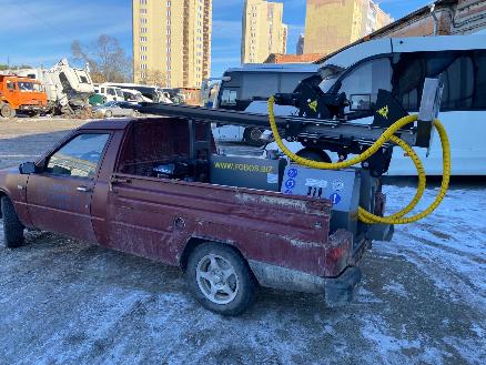 Купить гидравлическую малогабаритную буровую установку, приобрести гидравлическую буровую установку, буровой навес на автомобиль